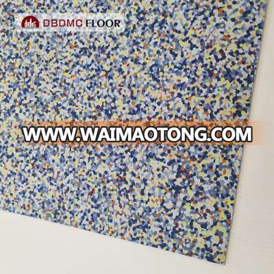 PVC Material Treatment homogeneous vinyl pvc flooring for hospital and dance room