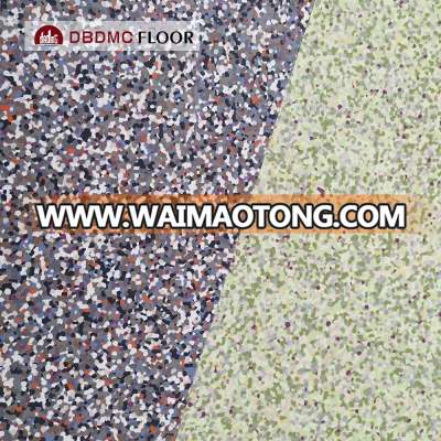 Homogenous Pvc Vinyl Flooring rolling resistance for hospital and school decoration